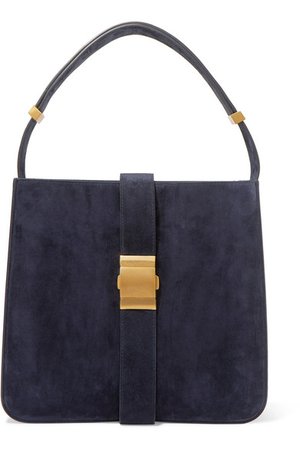 Bottega Veneta | Marie embellished suede shoulder bag | NET-A-PORTER.COM