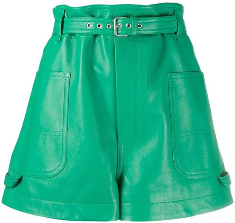 Xike belted wide-leg shorts