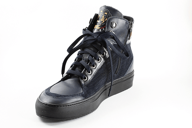 4101 Bagatto Sneakers / Blue | Italian Designer Shoes | Rina's Store