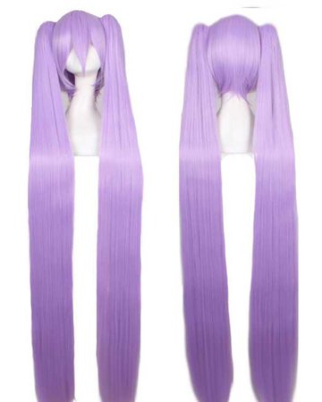 120CM Miku Cosplay Wig Lolita Violet Purple Long Straight Vocaloid Hatsune Miku Cosplay Wig Party Wig [XMKY-PL-CY-Purple] - $49.99 :