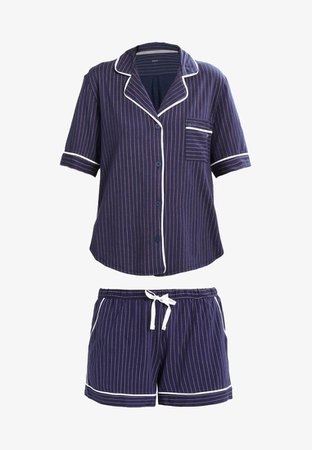DKNY Intimates TOP BOXER PJ - Pyjama set - dark blue/white - Zalando.co.uk