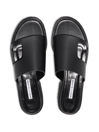 Manolo Blahnik cut-out open-toe Sandals - Farfetch