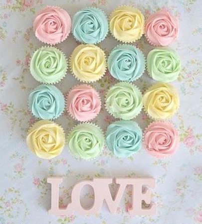 pastel cupcakes - Pinterest