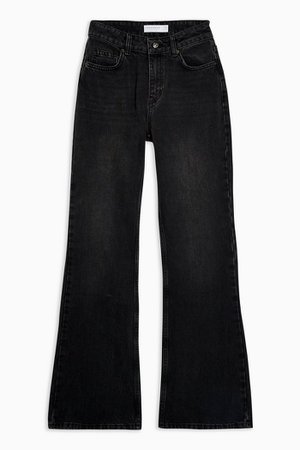 Topshop Two Washed Black 90s Flare Jeans | Topshop