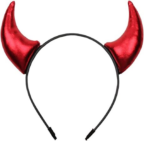 Amazon.com: Red Devil Horns Headband Glitter Hairband Headpiece Halloween Dress Cosplay Costume Accessories : Clothing, Shoes & Jewelry
