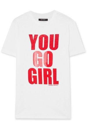 Isabel Marant | International Women's Day printed cotton-jersey T-shirt | NET-A-PORTER.COM