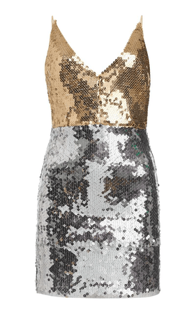 gold and silver dress