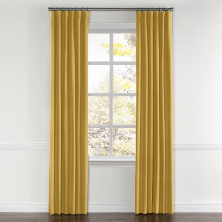 Dark Gold Slubby Linen Curtains with Pocket | Loom Decor