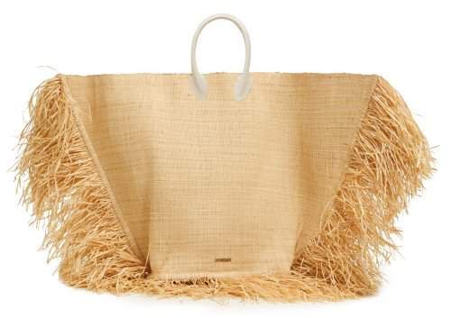 Le Grand Baci Woven Straw Bag - Womens - Beige