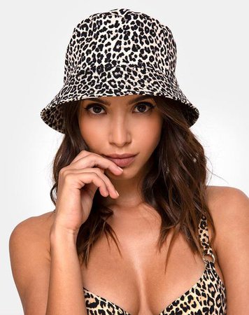 Bucket Hat in Rar Leopard Brown by Motel Hat – motelrocks.com