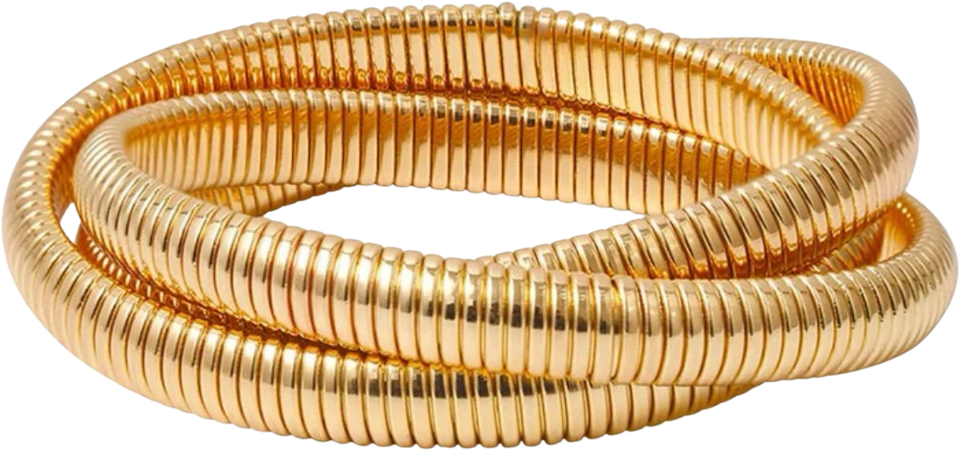 spiral gold bracelet
