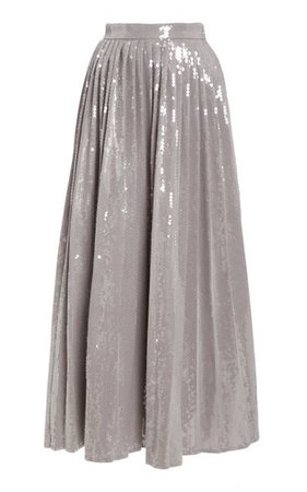 Pleated Sequined Skirt By Brandon Maxwell | Moda Operandi