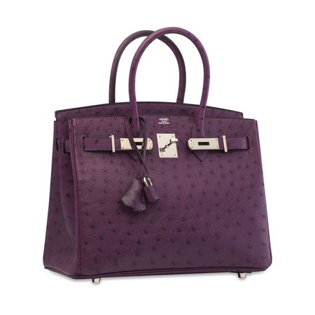 purple hermes birkin bag