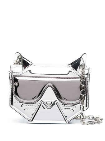 Karl Lagerfeld Cyber Choupette crossbody bag silver 211W3006290 - Farfetch