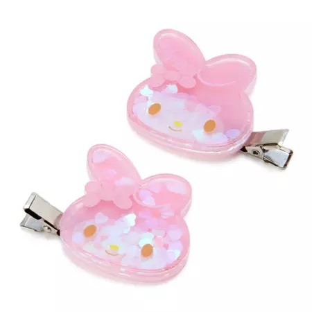 Sanrio My Melody Hair Clip 2Pcs with Glitter Shine – Twinkle Glory