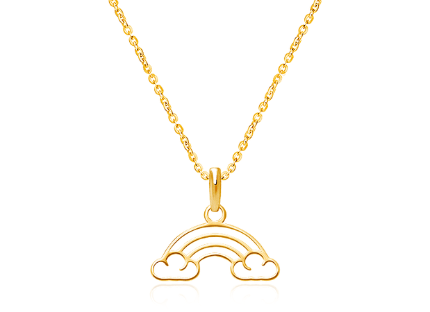 Over the Rainbow, Children's Necklace for Girls - 14K Gold