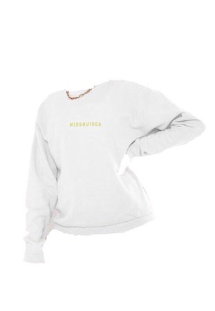 white missguided jumper