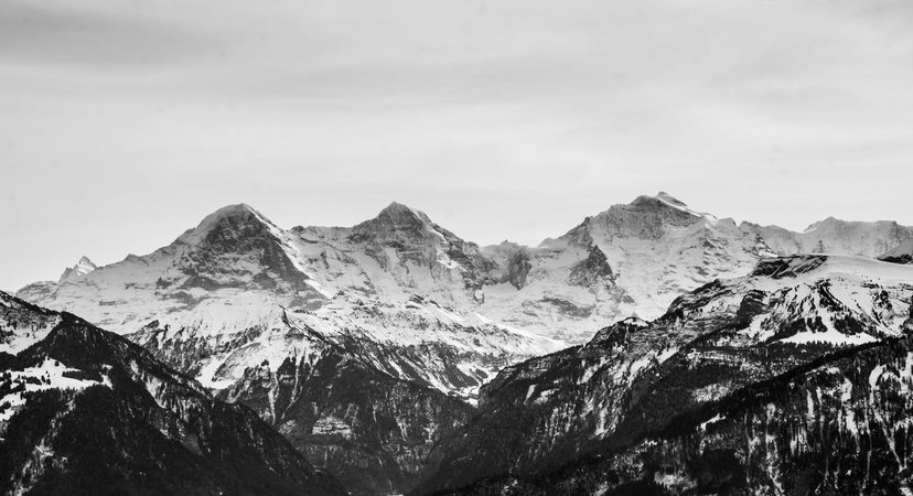 Mountains With White Snow · Free Stock Photo