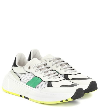 Speedster leather and mesh sneakers