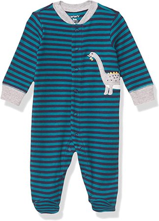 Baby Turquoise Boys' Interlock Pajama: Carter's