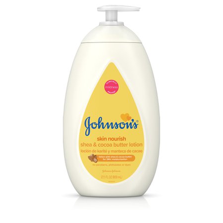 Johnson's Dry Skin Baby Lotion with Shea & Cocoa Butter, 27.1 fl. oz - Walmart.com - Walmart.com