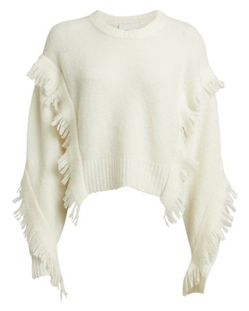3.1 Phillip Lim | Fringe Wool-Blend Cropped Sweater | INTERMIX®