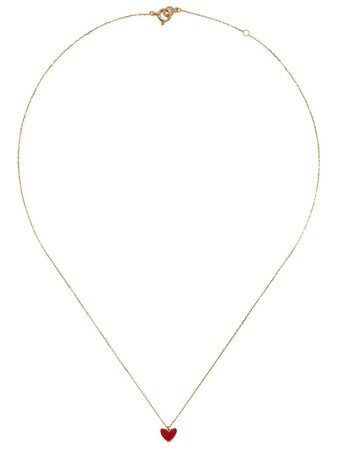 AHKAH 18kt yellow gold Thiran heart necklace
