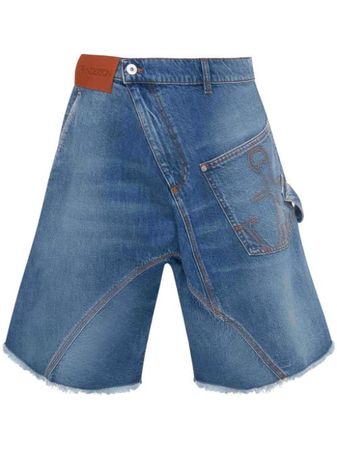 JW Anderson Twisted Workwear Denim Shorts - Farfetch