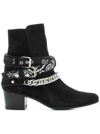 1,259£ Amiri Bandana Buckle Ankle Boots - Buy Online - Phenomenal Luxury Brands, Fast Global Delivery