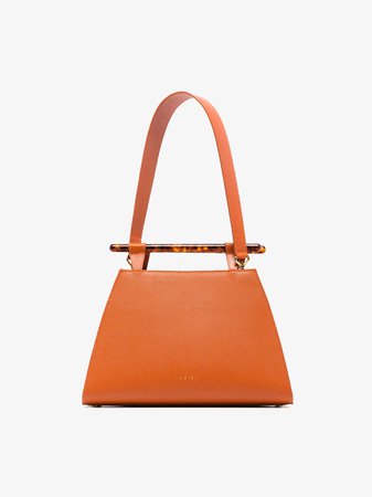 USISI SISTER orange Johnny saffiano leather shoulder bag | Browns