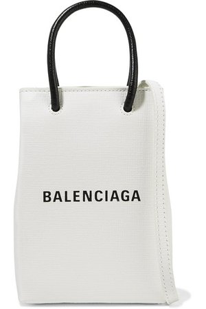 Balenciaga | Mini printed textured-leather tote | NET-A-PORTER.COM