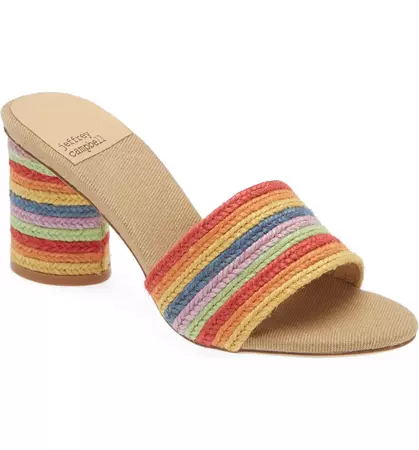 Jeffrey Campbell Pinarella Rainbow Jute Sandal (Women) | Nordstrom