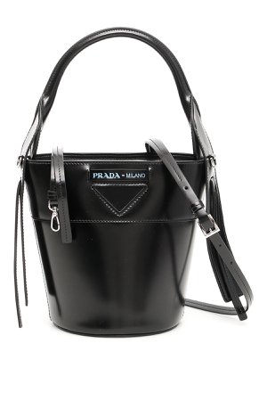 Prada Leather Ouverture Bucket Bag