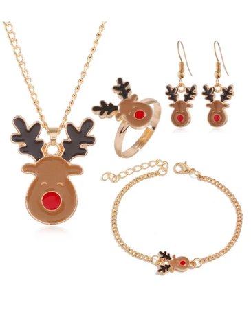 Reindeer Jewelry Set