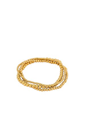 Natalie B Jewelry Bella Trois Bracelet Set in Gold | REVOLVE