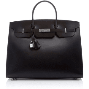 Heritage Auctions Special Collections Hermès 40cm Black Vache Hunter Leather Limited Edition Sellier Birkin for $50,600.00 available on URSTYLE.com