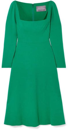 Wool-blend Cady Midi Dress - Green