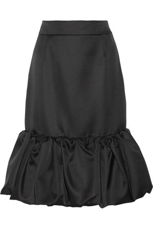 Prada | Wool and silk-blend duchesse-satin skirt | NET-A-PORTER.COM