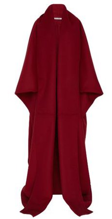 Wool-Cashmere Shawl Collar Kimono Coat by Oscar de la Renta | Moda Operandi