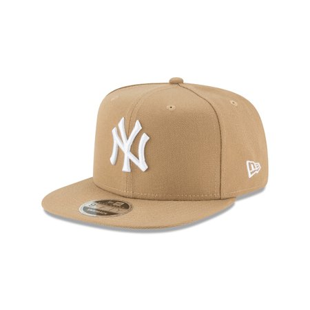 New York Yankees Khaki High Crown 9FIFTY Snapback Hats | New Era Cap