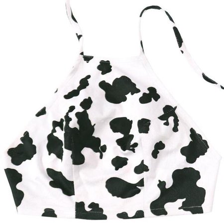 Cow print halter top – HarajukuBasics