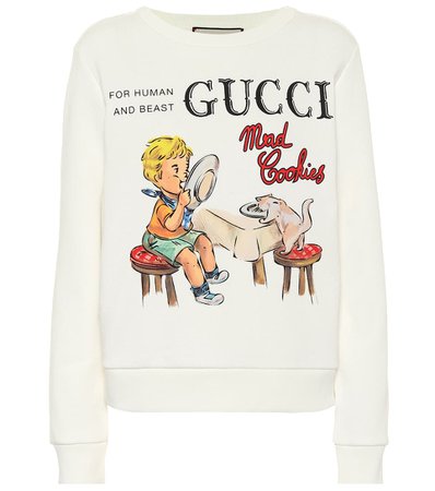 Gucci - Printed cotton sweatshirt | Mytheresa