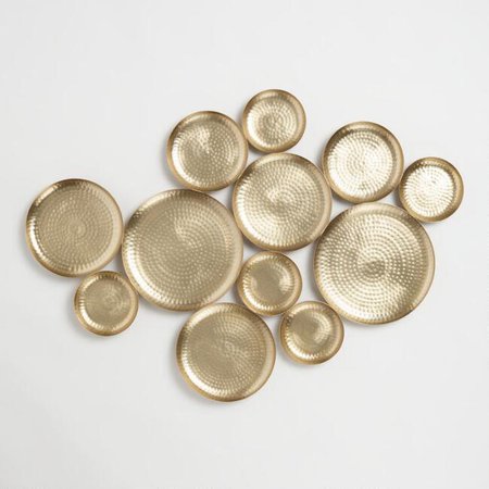 Gold Hammered Discs Wall Art | World Market