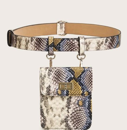snake belt bag