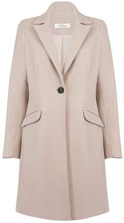 Allora Wool Cashmere Tailored Coat Bisque