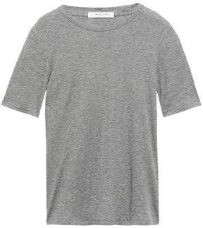 Kari Melange Ribbed Cotton And Modal-blend T-shirt