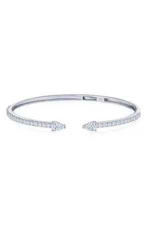 Kwiat Duet Pear Diamond Cuff Bracelet | Nordstrom
