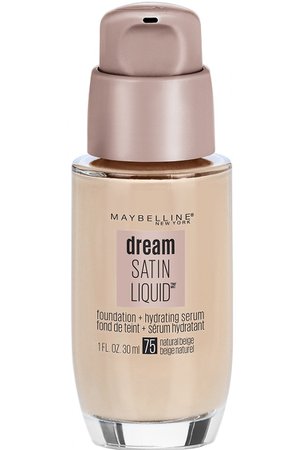 Amazon.com : Maybelline New York Dream Satin Liquid Foundation, Natural Beige [75] 1 oz : Foundation Makeup : Beauty & Personal Care