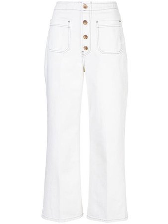 REFORMATION Eloise straight-leg jeans white