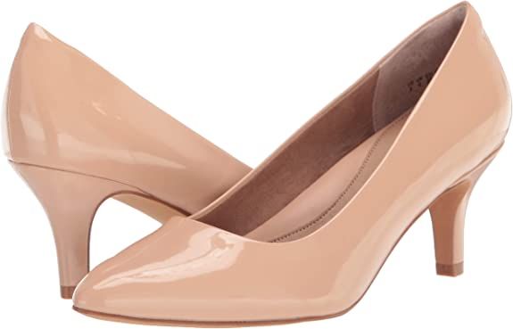Amazon.com: Amazon Essentials Women's Round Toe Medium Heel Pump, Blush, 13 : Clothing, Shoes & Jewelry